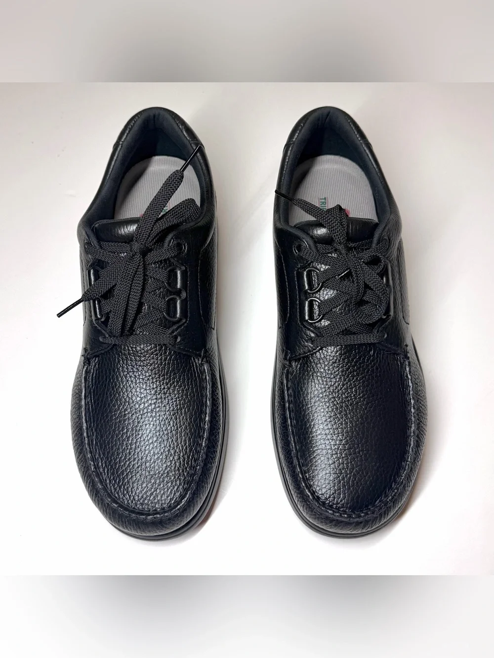 SAS Men's  Bout Time Comfort Lace Up Black Leather Shoes Size - 12.5 M